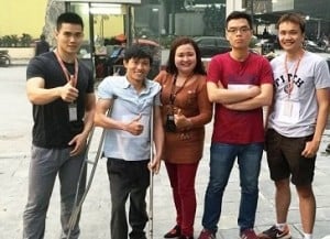 Nguyen Dinh Dang was a special participant at FPT Software's "Staircase Challenge" contest in response to Earth Hour